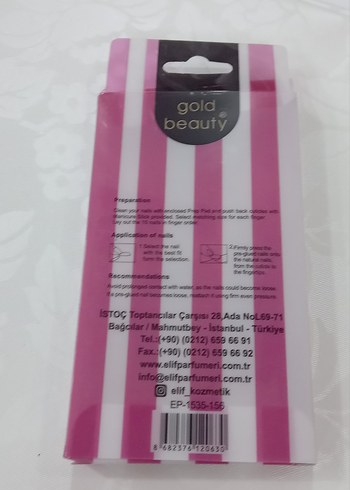 Gold Beauty Kendinden Yapışkanlı Tırnak Süsü - Görsel 5