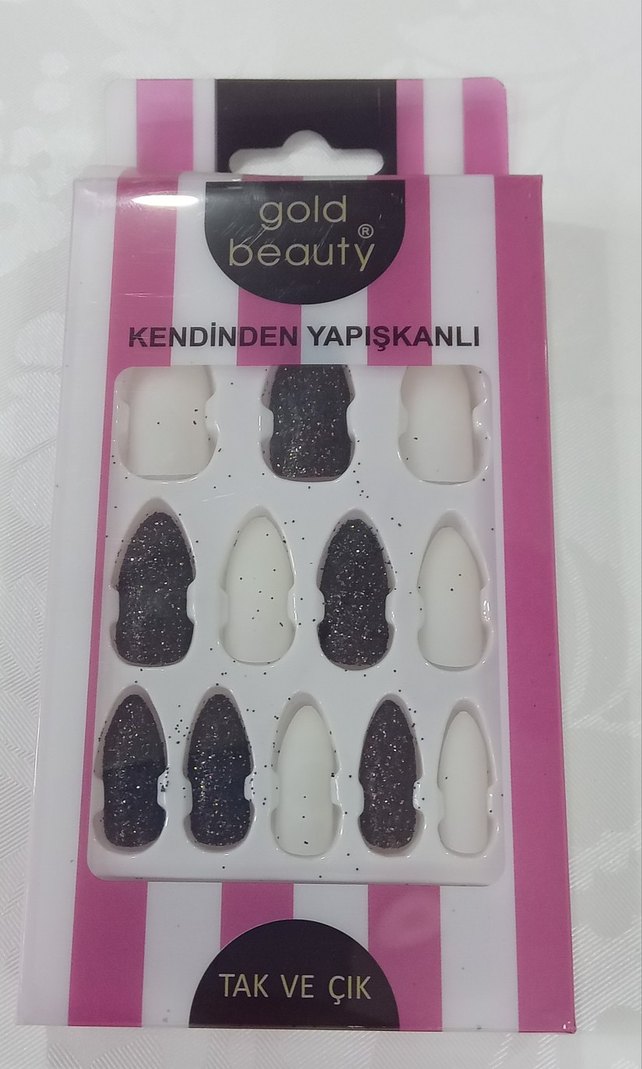 Gold Beauty Kendinden Yapışkanlı Tırnak Süsü - Görsel 3
