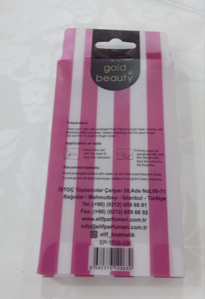 Gold Beauty Kendinden Yapışkanlı Tırnak Süsü - Görsel 5