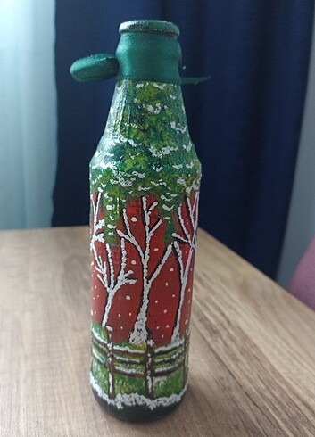 Dekoratif şişe vazo/Noel konsept - Görsel 3