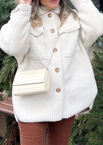 Stradivarius kürk - Görsel 4