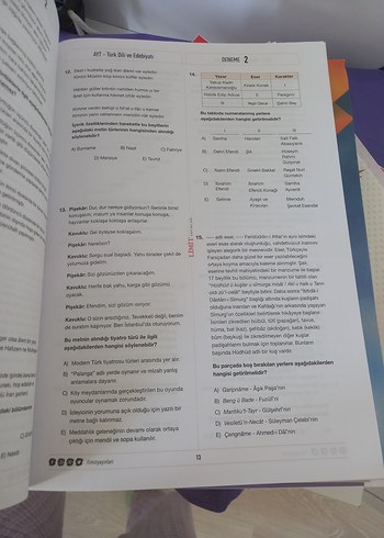 Beden AYT Türk Dili ve Edebiyatı Denemeleri Kitabı