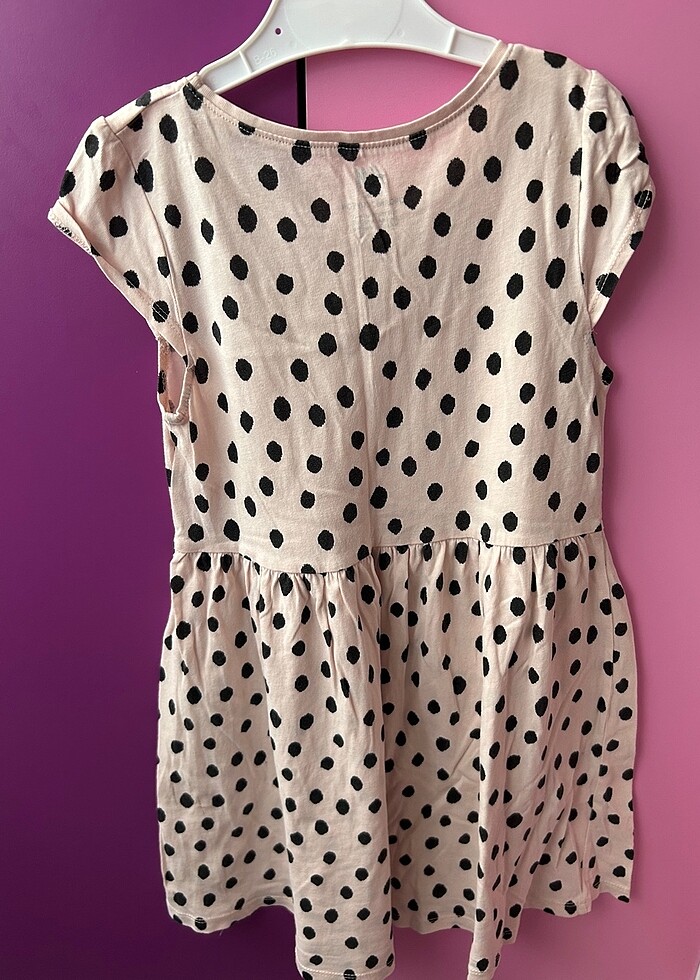 H&M kız cocuk penye elbise 4-6 yaş - Görsel 3