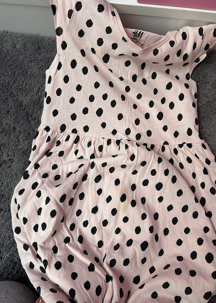 H&M kız cocuk penye elbise 4-6 yaş - Görsel 4