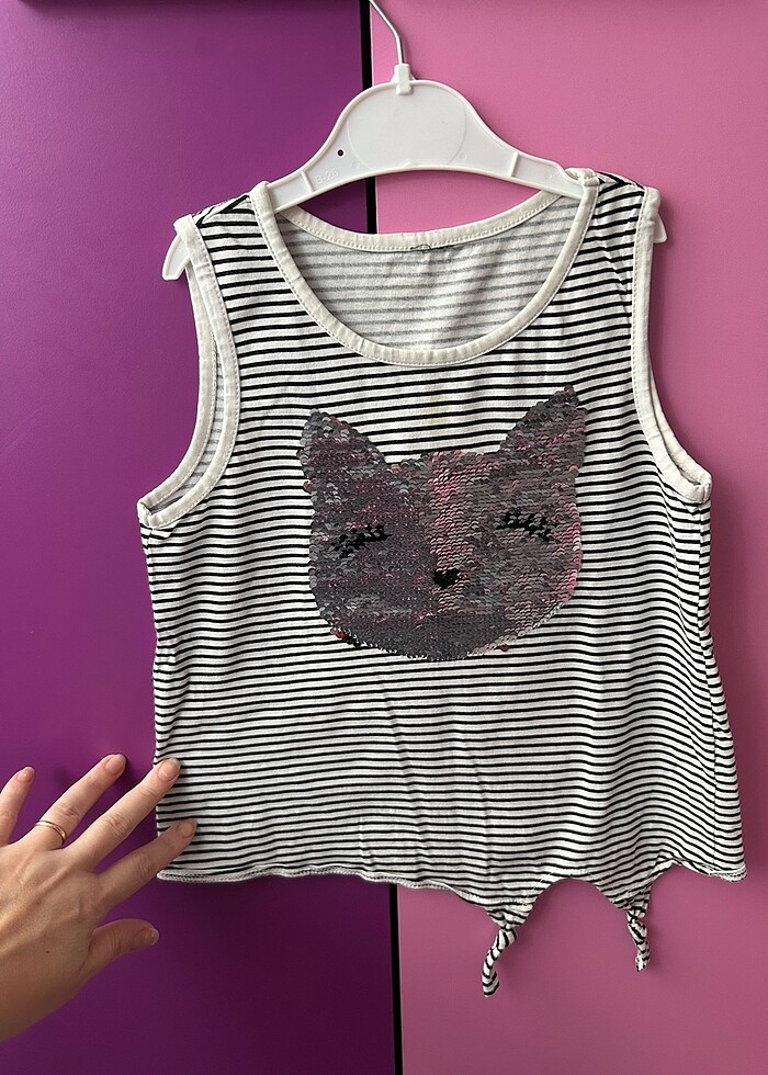 Roly poly yazlık üst askılı tişört 4 yaş - Görsel 2