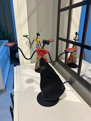 Dekoratif süs ev dekorasyonu mum şamdan - Görsel 3