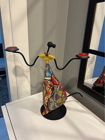 Dekoratif süs ev dekorasyonu mum şamdan - Görsel 4