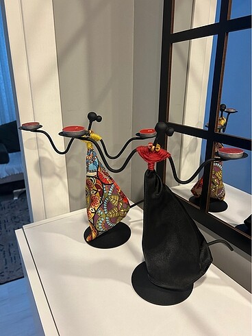 Dekoratif süs ev dekorasyonu mum şamdan - Görsel 5