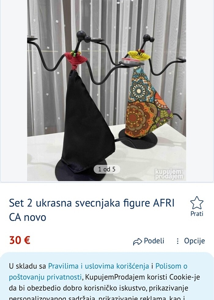 Dekoratif süs ev dekorasyonu mum şamdan - Görsel 2