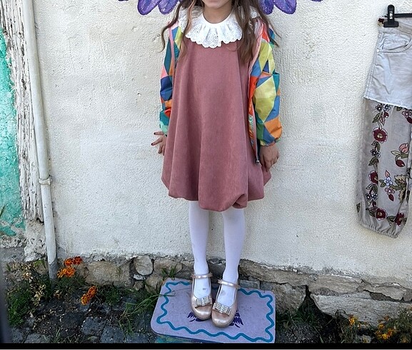 Kız çocuk 7-8 yaş elbise - Görsel 6