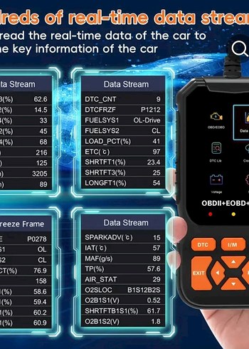 Diger OBDII Araba Teşhis Cihazı Turuncu - Görsel 3