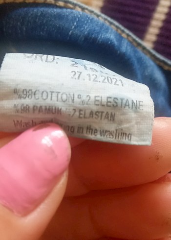 Kadın Mavi Tie-Dye Street Style Kot Pantolon - Görsel 13