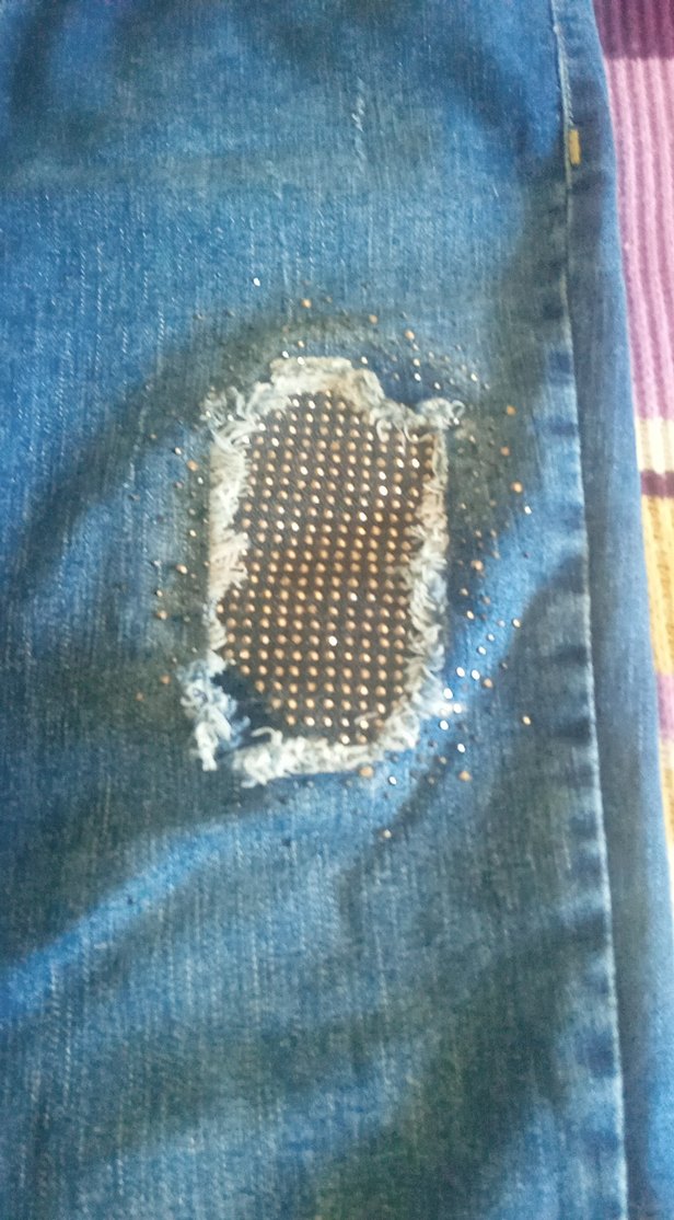 Kadın Mavi Tie-Dye Street Style Kot Pantolon - Görsel 5