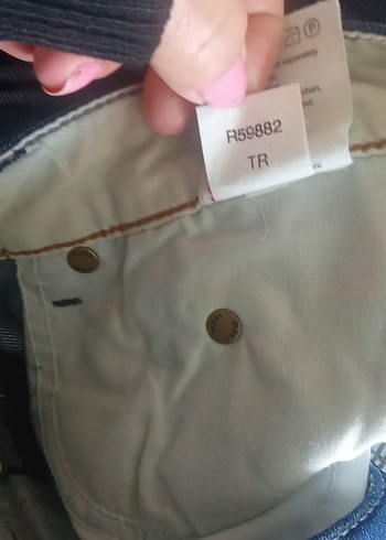 mavi jeans Amerika Kadın mavi  Midi Boy  Pantolon - Görsel 8