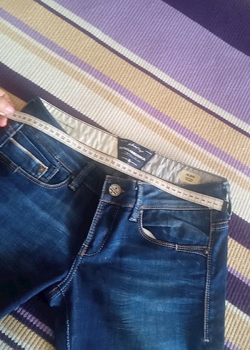mavi jeans Amerika Kadın mavi  Midi Boy  Pantolon - Görsel 14