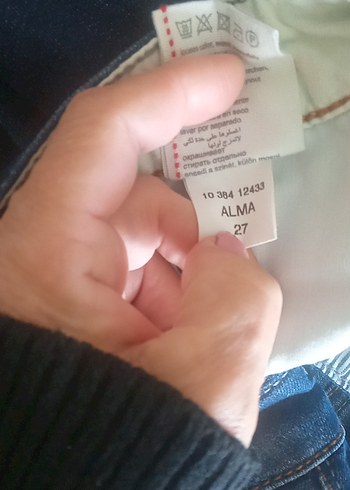 mavi jeans Amerika Kadın mavi  Midi Boy  Pantolon - Görsel 6