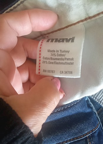 mavi jeans Amerika Kadın mavi  Midi Boy  Pantolon - Görsel 7
