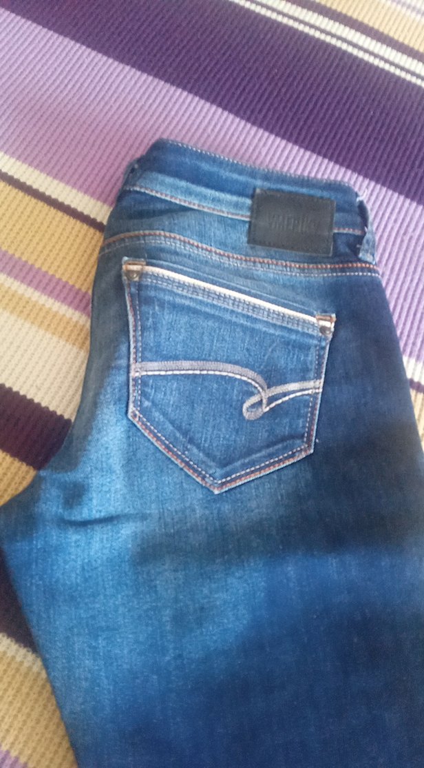 mavi jeans Amerika Kadın mavi  Midi Boy  Pantolon - Görsel 5
