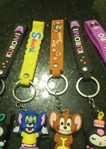 Renkli Pop Kültür Figürlü Anahtarlık Seti ,5 li fiyattir, - Görsel 5