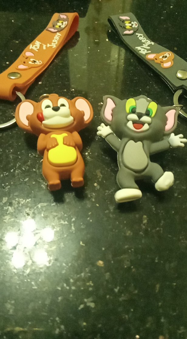 Renkli Tom ve Jerry Figür Anahtarlık,ikisinin fiyatıdır, - Görsel 2