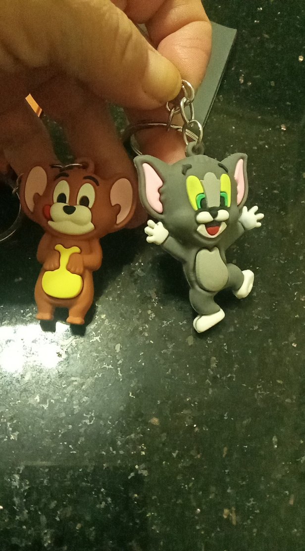 Renkli Tom ve Jerry Figür Anahtarlık,ikisinin fiyatıdır, - Görsel 4