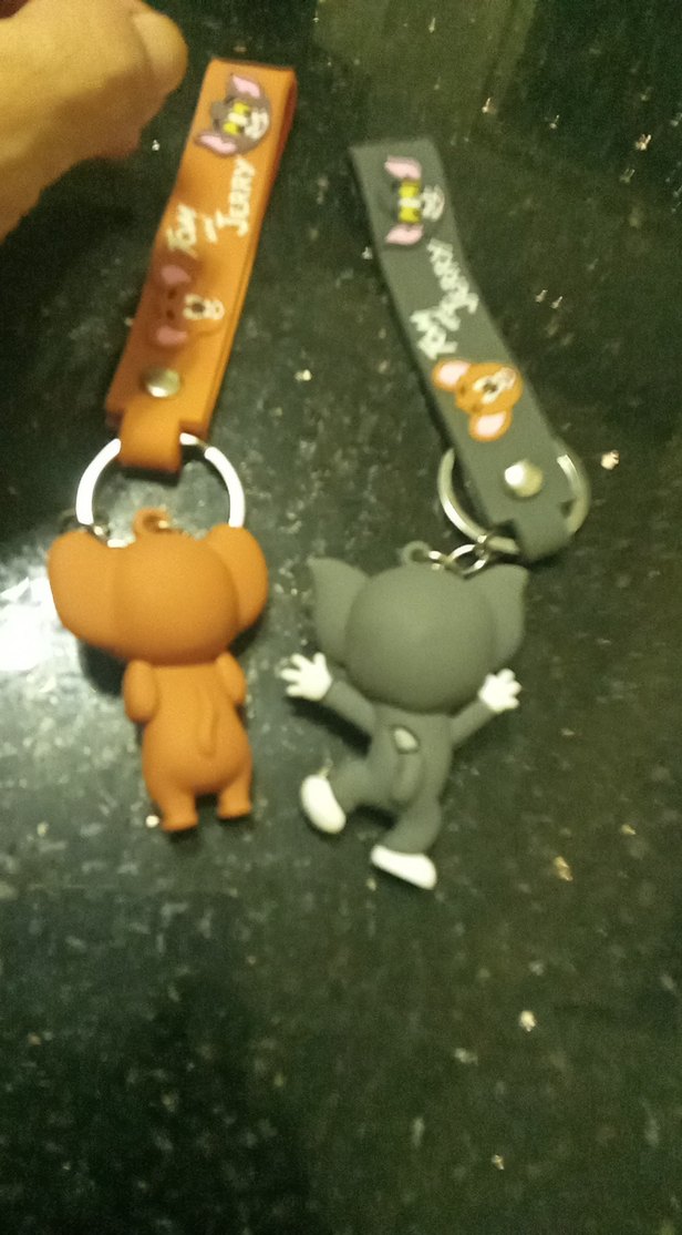 Renkli Tom ve Jerry Figür Anahtarlık,ikisinin fiyatıdır, - Görsel 5