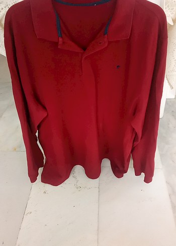 orijinal Pierre Cardin Bordo Erkek Düğmeli Uzun Kollu Sweatshirt - Görsel 5