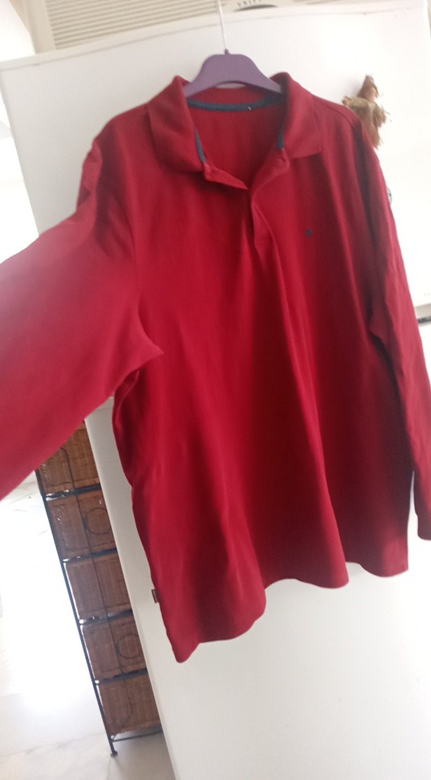 orijinal Pierre Cardin Bordo Erkek Düğmeli Uzun Kollu Sweatshirt - Görsel 3