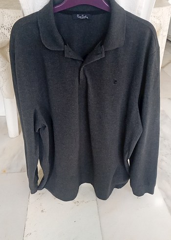Pierre Cardin  erkek Gri yumuşak orjinal swet - Görsel 2
