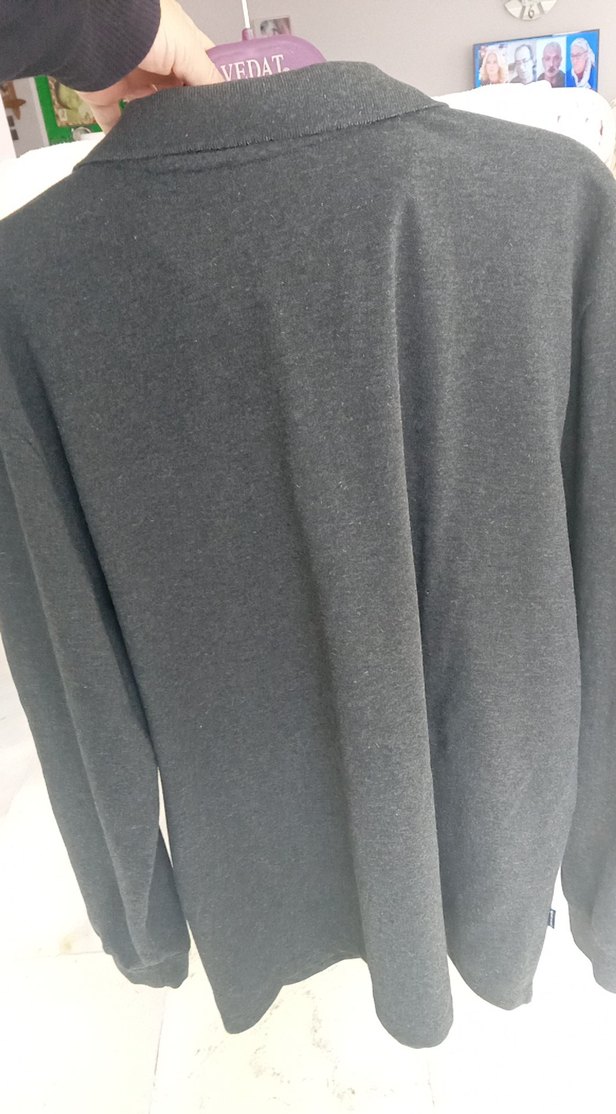 Pierre Cardin  erkek Gri yumuşak orjinal swet - Görsel 5