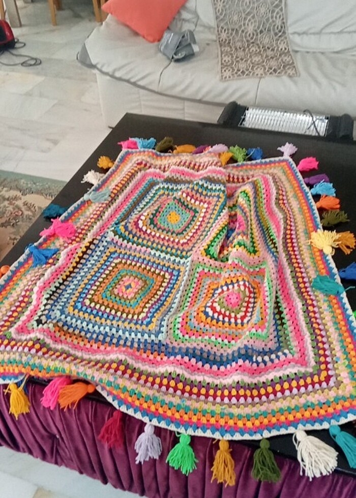 El örgüsü,çok amaçlı,koltuk,diz,bebek battaniye, aksesuar vs kul - Görsel 3