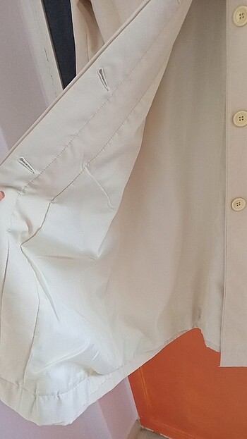 Baharlık ince mont,diz hizasinda,çok şık  - Görsel 7