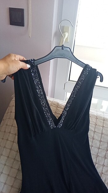 Asimetrik kesim, orta kısa elbise,s,m beden uyumlu, likralı  - Görsel 8