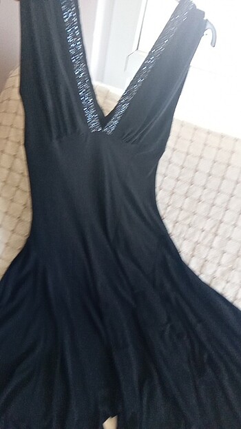 Asimetrik kesim, orta kısa elbise,s,m beden uyumlu, likralı  - Görsel 9