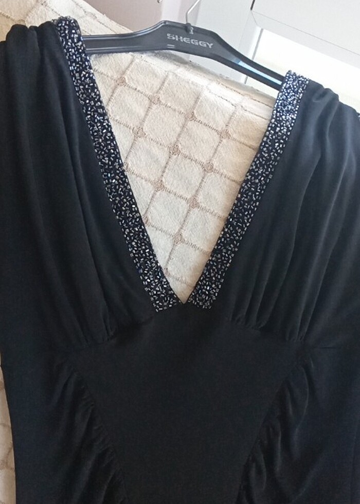 Asimetrik kesim, orta kısa elbise,s,m beden uyumlu, likralı  - Görsel 5