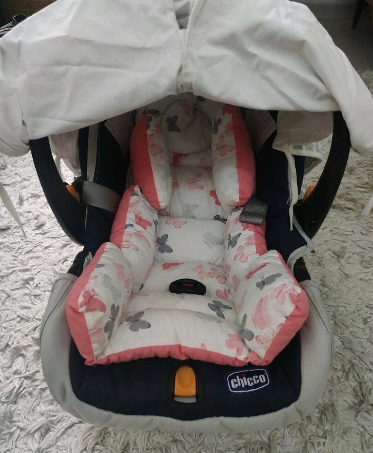 Chicco Gri Beyaz Bebek puset - Görsel 4