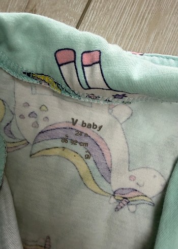 Unicorn Desenli Çok Renkli Kız Pijama Takımı - Görsel 2