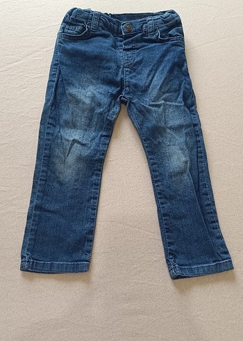 Erkek Çocuk Bol Kesim Mavi Kot Pantolon - Görsel 2