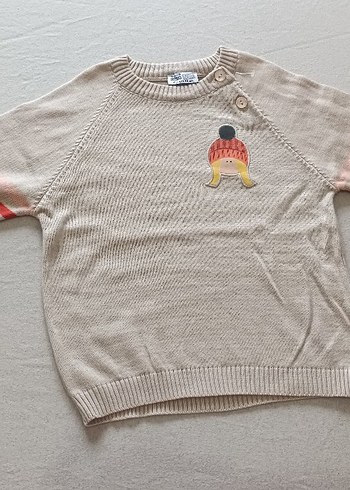 Erkek Çocuk Örme Kazak, Nakış Detaylı - Görsel 3