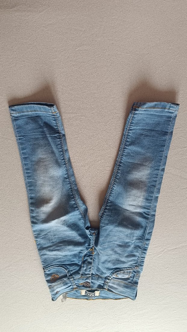 Erkek Çocuk Mavi Slim Fit Denim Pantolon - Görsel 3
