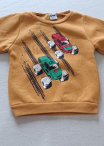 Renkli Baskılı Erkek Çocuk Sweatshirt - Görsel 2