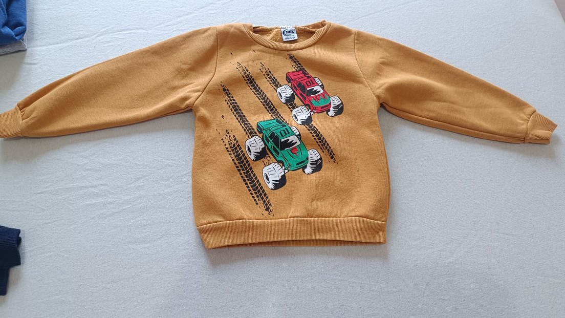 Renkli Baskılı Erkek Çocuk Sweatshirt - Görsel 3