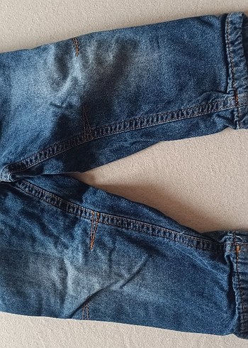 Düğmeli Erkek Çocuk Geniş Kesim Kot Pantolon - Görsel 2