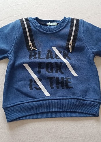 Erkek Çocuk Mavi Denim Sweatshirt - Görsel 3