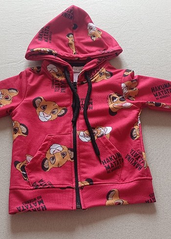 Kapüşonlu Kız Çocuk Renkli Baskılı Sweatshirt - Görsel 3