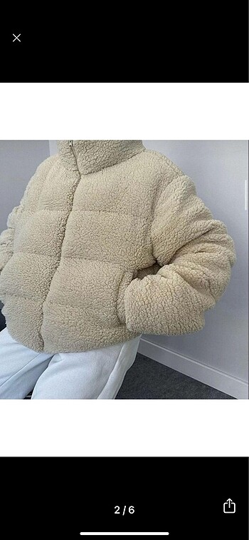 xl Beden camel Renk Peluş mont