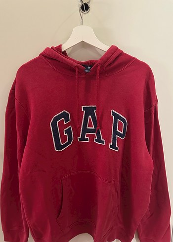 l Beden GAP Kırmızısı Kapüşonlu Sweatshirt