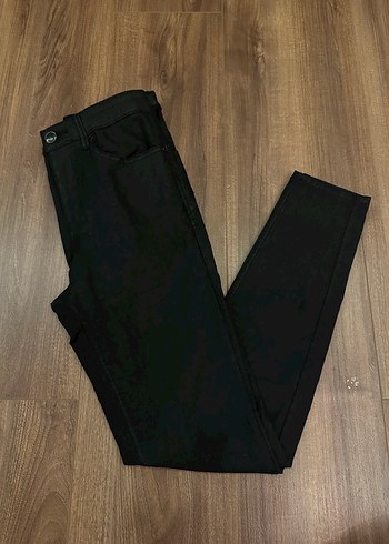 Deri Siyah Kadın Skinny Pantolon