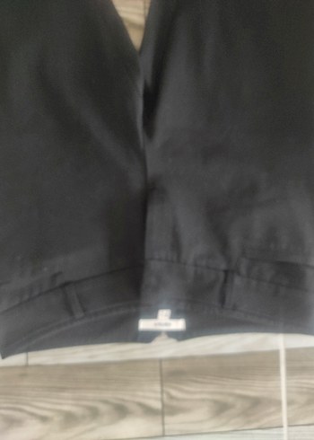 Siyah Midi Denim Kadın Pantolon - Görsel 3