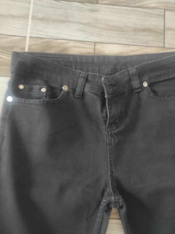 Kadın siyah Regular Fit  kot Pantolon - Görsel 2